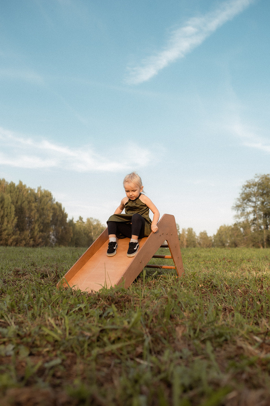 Wooden Slide –  Kalns – Encourage to climb and chase adventures