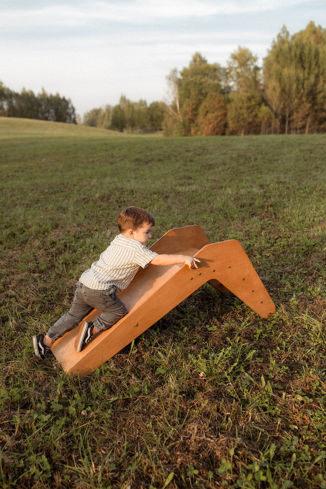 Wooden Slide –  Kalns – Encourage to climb and chase adventures